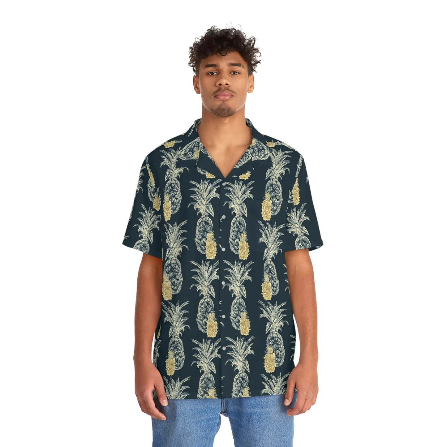 Men's Vintage Pineapple Hawaiian Shirt